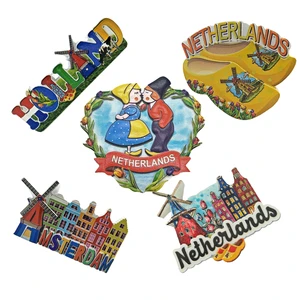 Factory Custom Resin 3d Printing Windmill Holland Dutch Souvenir Fridge Magnet
