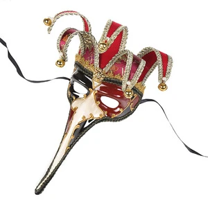 Antique Greek Roman Half-Face Masks Vintage Venetian Carved Masks for Party Halloween Masquerade Carnival Wholesale Product