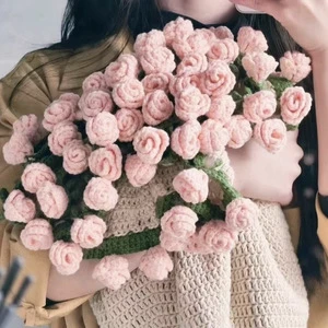 Wholesale New Rose Bouquet Blankets with Plant Pattern Perfect Gifts for Anniversaries Valentines' Day Friends Finished Products