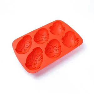 Creative Non-Stick Food Grade BPA Free Eco-Friendly Silicone Easter Egg Shaped Cake Mold for Home Kitchen Baking