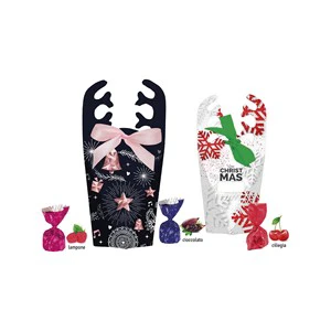 Renna Choco Box Holiday Gift Set Christmas Candy Assortment Custom Promotional Washable Paper Digital Printing Gift Gift