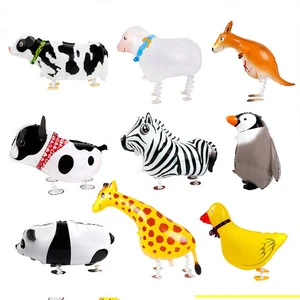Wholesale Children's Party Decorations Aluminum Foil Walking Balloons in Pig Sheep Duck Piggy Shapes for Christmas Festivals