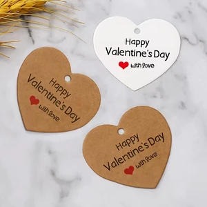 Customized Birthday & Christmas Gift Labels Heart-shaped Designs Paper Silk Screen Printed Gift Cards Made in China Other Style