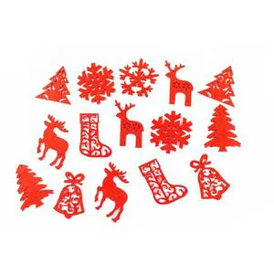 Christmas Items, Christmas Gift, Felt Reindeer Sock Tree Snowflake Bell Christmas Ornaments Decoration Sales