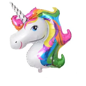 Cross Border Multi-model Children's Birthday Party Decoration Decorated With Mini unicorn Rainbow Horse Aluminum Foil Balloon