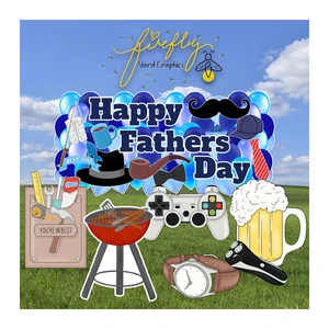 Wholesale Custom Best Dad in the World Happy Father's Day Gift for Dad Yard & Lawn Signs 18x24 With H-stakes Outdoor Ornaments