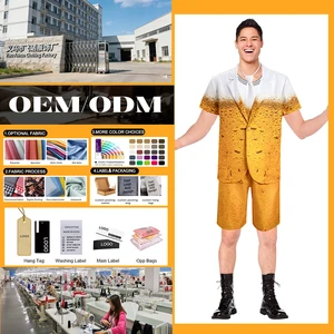 OEM/ODM German Performance Costumes Cosplay Men's Suits Halloween Clothes Oktoberfest Beer Festival Clothing