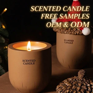 Luxury Home Scent Acorn Fragrance Candle Gift Box Candle for Christmas New Year & Birthday Presents