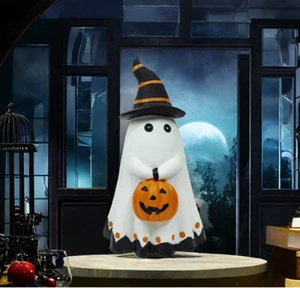 Halloween Creative Ghost Pumpkin Ornaments Party Props Decoration Cute Dolls Resin Crafts Wholesale