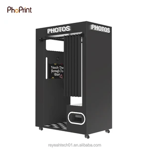 Korean Style Enclosure Retro Passport Self-Service Photo Booth Machine