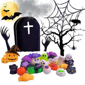 Halloween Pinch Music Decompression Slow Rebound Horror Skull Bat Spider Manufacturers Supply Toys for Children