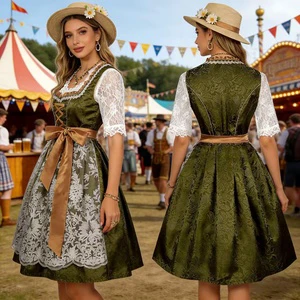 Oktoberfest Costume for Women German Bavarian Traditional Dirndl Dress Girls Beer Festival Costume Halloween Party Outfits