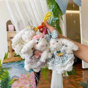 Animal-Themed Lop-Eared Rabbit PP Cotton PlushToyPendant for Diwali & Easter-Couple's Backpack Decoration Party Novelty Products