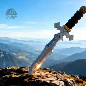 Assassin Dagger PU Foam Breathable Weapon Party Props with Customized Design for Halloween Cosplay Supplies