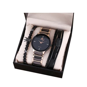 Wholesale Luxury Fashion Promotional Products Ideas Gifts Items Watch and Bracelet Gift Set for Men Corporate Fathers Day Gifts