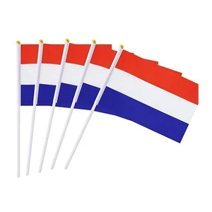 Cheap Waterproof High Quality Printing Country and Flag,custom Embroidered Flag,netherlands Hand Held Flags