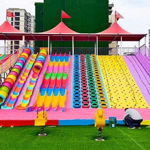 Factory Direct Cheap Price Professional Manufacturer Outdoor Thrilling Funny Attraction Amusement Park Rainbow Slide