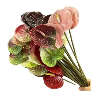 Wholesale Small Artificial 3D Real Touch Handmade Romantic Dreamy Rose Plant Flower Arrangement Valentine's Day Wedding Home