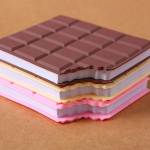 Wholesale Creative Stationery Chocolate Sticker Notebook Valentine's Day Chocolate Fragrance Convenience Sticker Notebook