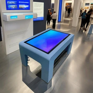 Kids Educational Smart Table With Multi-Touch Screen OEM Children's Intelligent LED Tube Illuminated Game Table For Home School