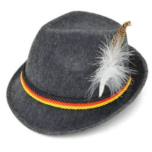 Oktoberfest Outfit Costume Accessories German Alpine Bavarian Felt Hat for Men German Oktoberfest Hat