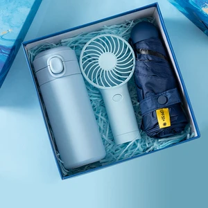 Birthday Mother's Valentine's Day Gift Set Vacuum Cup Coffee Mug Umbrella Gift Set Luxury Gift Box for Women