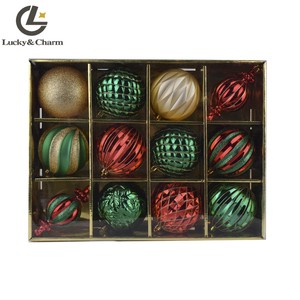 Customized Wholesale Christmas Supplies Red and Green Christmas Balls Decoration