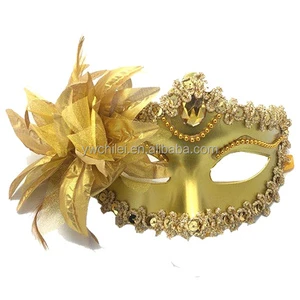 New High-end Italian Fashion Show Mask Venice Side Flower Ball Mask