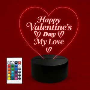 Innovation Unique New Products Ideas Valentines Day Gift Arts Crafts for Boyfriend Girlfriend Personalised LED Sign Night Light