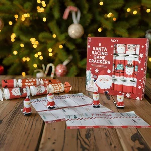 Starlight Gifts Christmas Crackers OEM/ODM Factory Manufacturing Santa Reindeer Design 12in Aluminum Foil Paper Eco-Friendly