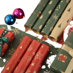Wholesale Christmas Gift Wrapping Paper For Decorating Stock Generation Stock Ball & Tree Ornaments