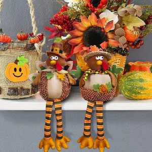 Thanksgiving Autumn Decoration Home Decoration Autumn Turkey Harvest Day Doll Thanksgiving Day Turkey Midget Faceless Doll