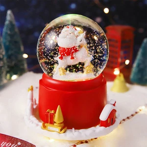 Christmas gifts: crystal balls, Santa Claus trees, music boxes, snowy birthday music boxes for children, boys and girls