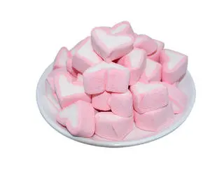 Xinrunjin Pastel Heart Shaped Marshmallows - For Valentine's Day Gifts, Party Desserts Romantic Snacking, Colorful Sweet Treats
