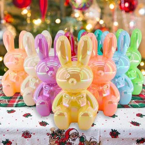 High Quality Easter Color Cartoon Cute Rabbit Crafts Couple Bunny Accessories Decoration Gift Easter Party Decorations