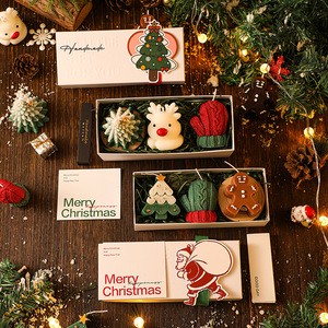 3D Christmas Candles New Year Gifts Wholesale Aromatreatment Christmas Tree Decoration Scented Candle