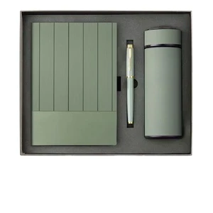 Promotional Items with logo Printing Souvenirs for Wedding Guests Customized Pieces Notebook Gift Set with Water Bottle and Pen