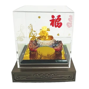 Luxury Gold Plated Handmade Personalized Yeewo Horse Collectible Chinese New Year Gift Promotional Household Fashionable UV