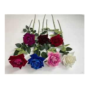 JH Factory's Hot-Product Red Roses Artificial Flowers Flannel Corner Rose for Christmas Graduation Valentine's Day Mother's Day