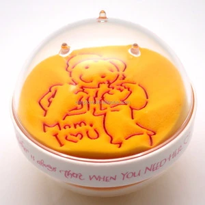 Creative Acrylic ABS Sand Globe 3-inch Paperweight Art Collectible Souvenir Gift Mothers Day Thank You Mom Mommy Daughter