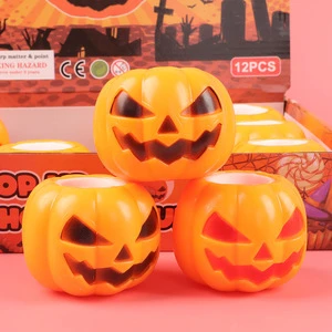 Halloween Wholesale Funny Squeeze Pumpkin Custom Toy Funny Ghost Fun Pumpkin Squeeze Customizable Decompression Toys