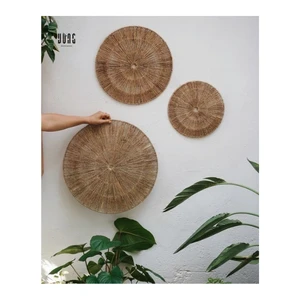 Wholesales Set of 3 Wall Decor Jute Wall Decor Diameter 70 60 45cm| Round Wall Decorations for Livingroom, Bedroom, Kitchen