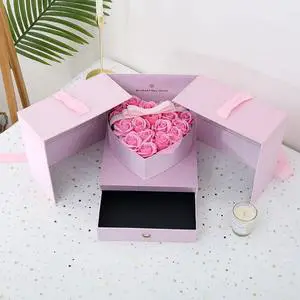 Letter Shaped Arrangement Mother's Day Gift Box Fillable Floral Rectangular Valentine's Day and Mother's Day Gift Box