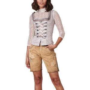 Women Oktoberfest Lederhosen Outfit German October Festival Costume Authentic Lederhosen Ladies Octoberfest Damen Light Brown