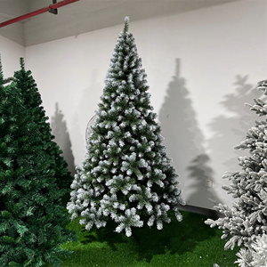 Factory Wholesale Price Realistic Unlit Frosted PVC Christmas Tree With Foldable Stand For Indoor Holiday Home Decoration OEM