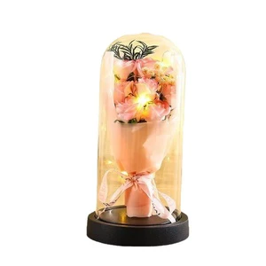 Wholesale Creative Christmas & Valentine's Day Supplies Artificial Rose Flower Decoration for Soap Girlfriends Birthday Gifts