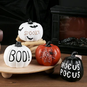 Cross-border New Products Halloween Decorations Resin Pumpkin Ghost Festival Party Table Ornaments SYWA195