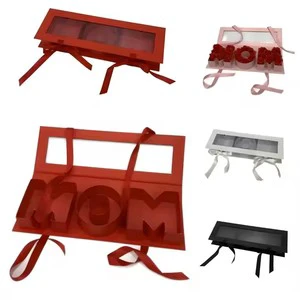 Hot Sale Mother'S Day MOM Flower Gift Box Cheap Colorful Letter Flower Box for Mother Box Women'S Day