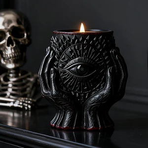 Dumo New Product Hand-held Eye Candle Plaster Cup Silicone Mold DIY Halloween Gift Mold Aromatherapy Candle Cup Decoration Tool