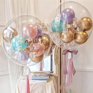 10 18 24 36inch Transparent Bobo Balloon Clear Helium Balloon Wedding Birthday Party Decoration Adult Favor Toy Globos